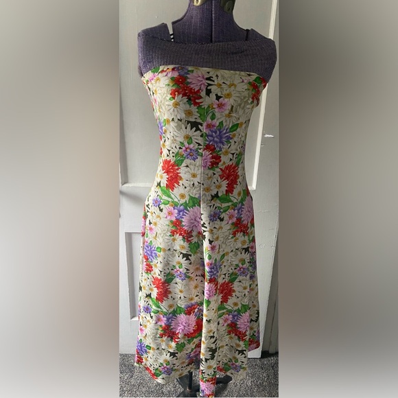 Vintage Goldworm Dress/Sweater Set Floral Small/Medium - Picture 2 of 10